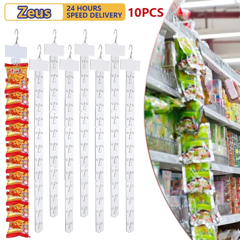 Jual 【COD】10PCS Hook Clip Strip Display Makanan/Klip Display Snack ...