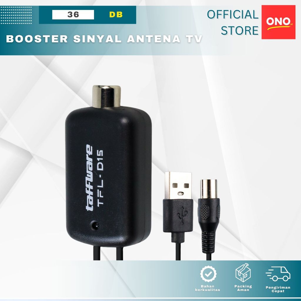 Jual Booster Antena TV Penguat Sinyal TV Channel Digital Amplifier ...