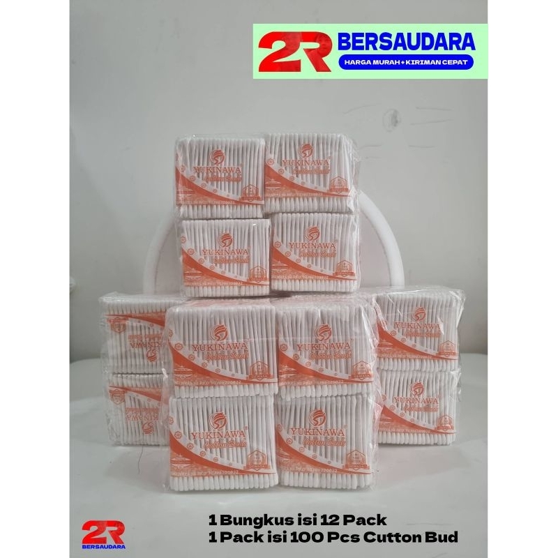 Jual Cotton Bud Dewasa dan Anak-anak Merek Yukinawa Isi 100 Buah/ Pack ...