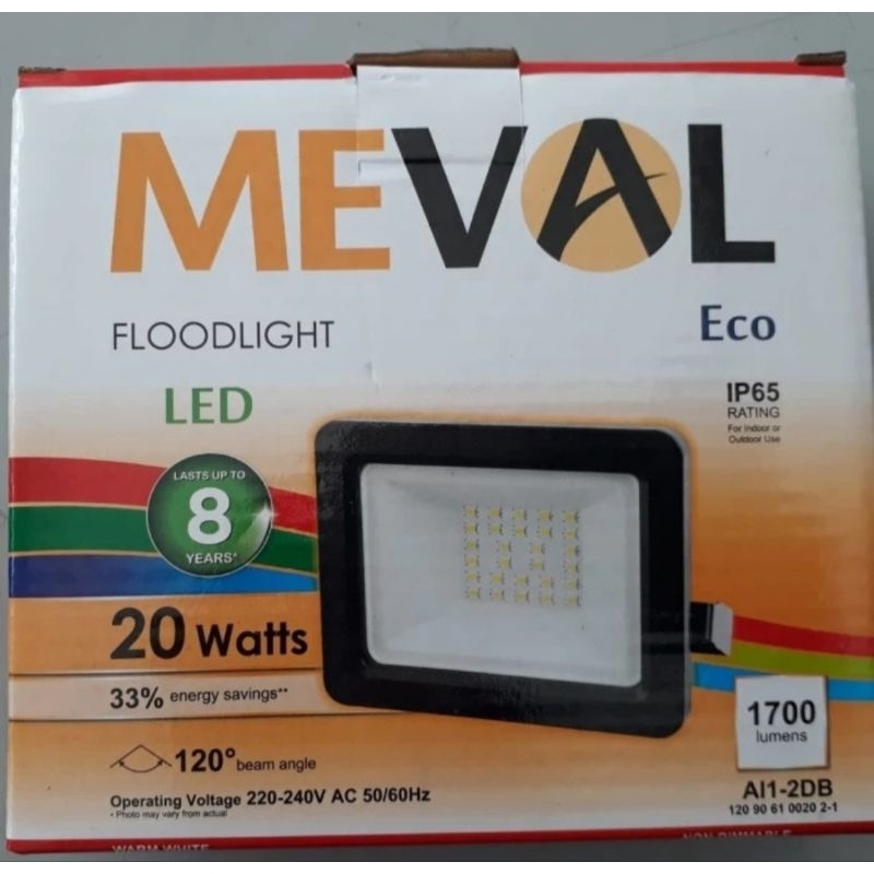 Jual Lampu Floodlight 20Watt Meval 20W 20 Watt Lampu Taman Lampu Sorot ...