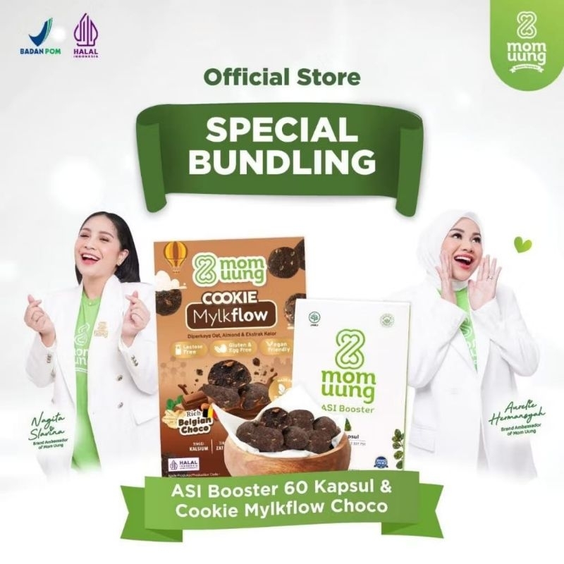Jual Mom Uung Spesial Bundling Asi Booster 60 Kapsul Free Cookies Mom