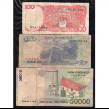 Jual SLB15 SET 3 LEMBAR UANG KUNO BEDA JENIS KONDISI BEREDAR | Shopee ...