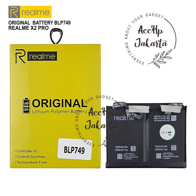 Blp 749 Realme X2 Pro Battery Cover 4000mAh BLP749 Original