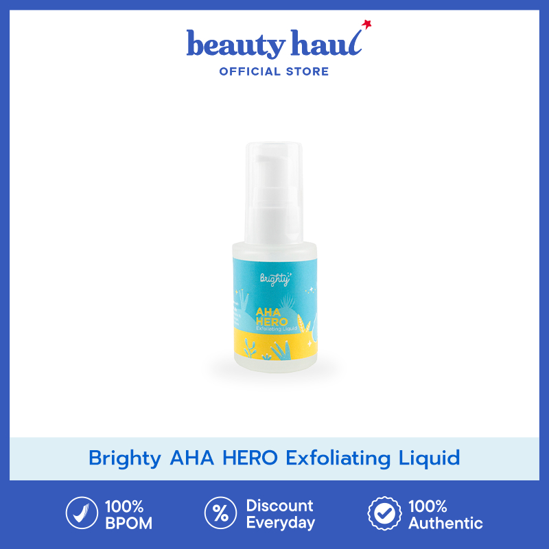 Jual BRIGHTY AHA HERO Exfoliating Liquid | Shopee Indonesia