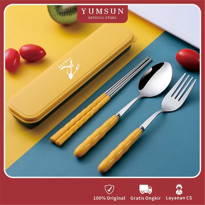 YUMSUN Sendok Garpu Set Stainless Steel