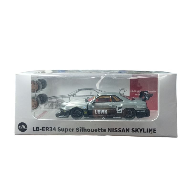 Jual CM MODEL 1/64 NISSAN LBWK R34 Black Chromed Chase | Shopee Indonesia