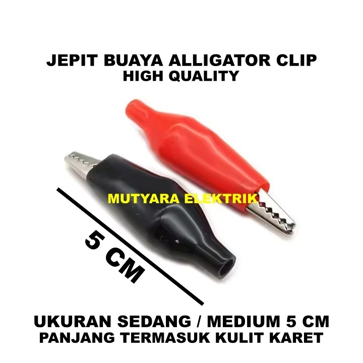 Jual Alligator Clip / Capit Buaya Jepit Buaya SEDANG 5cm / Jepitan ...