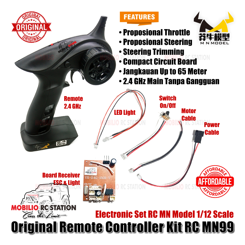 Jual Original Radio Remote Controller Rc MN Kit 2.4 G Support Full ...