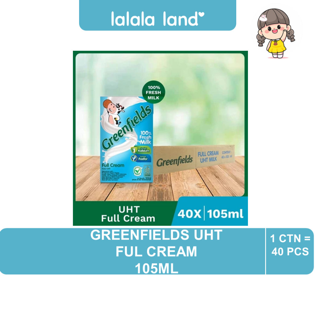 Jual KARTON GREENFIELDS UHT 105ML | Shopee Indonesia