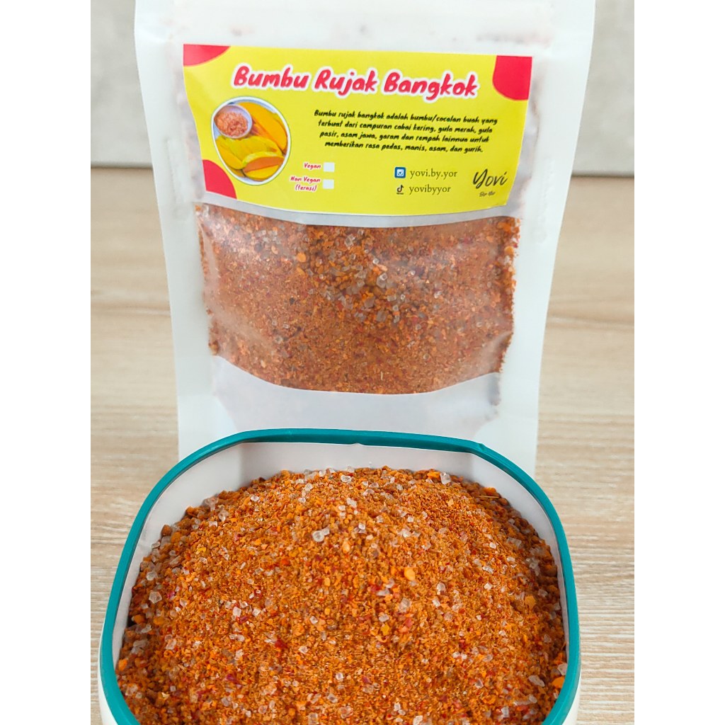 Jual Bumbu Rujak bangkok Yovi/Bumbu Buah (90gram) | Shopee Indonesia