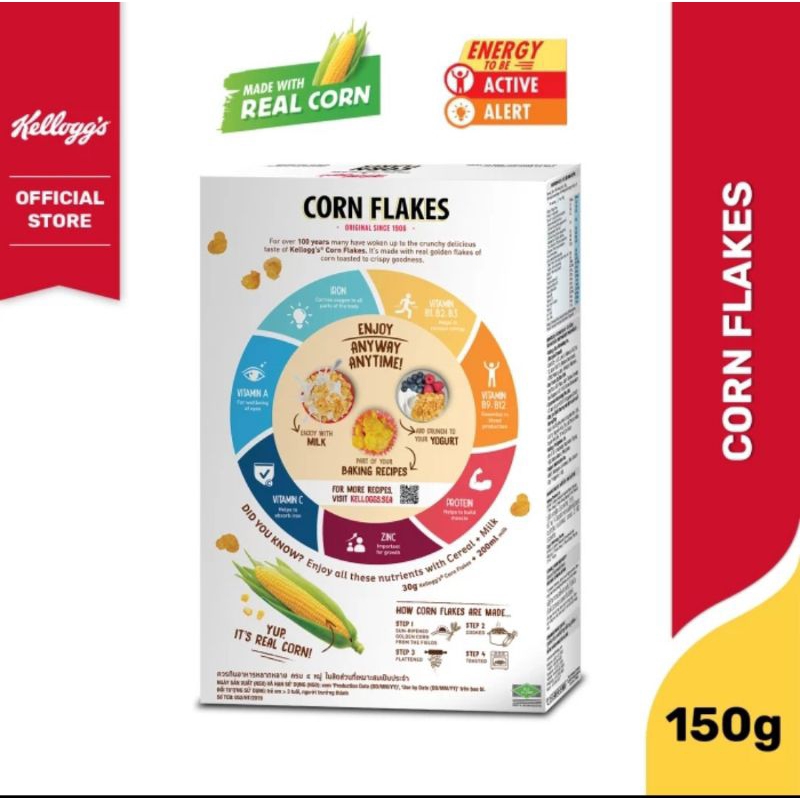 Jual kelloggs corn flakes 150 gr sereal multivitamin | Shopee Indonesia