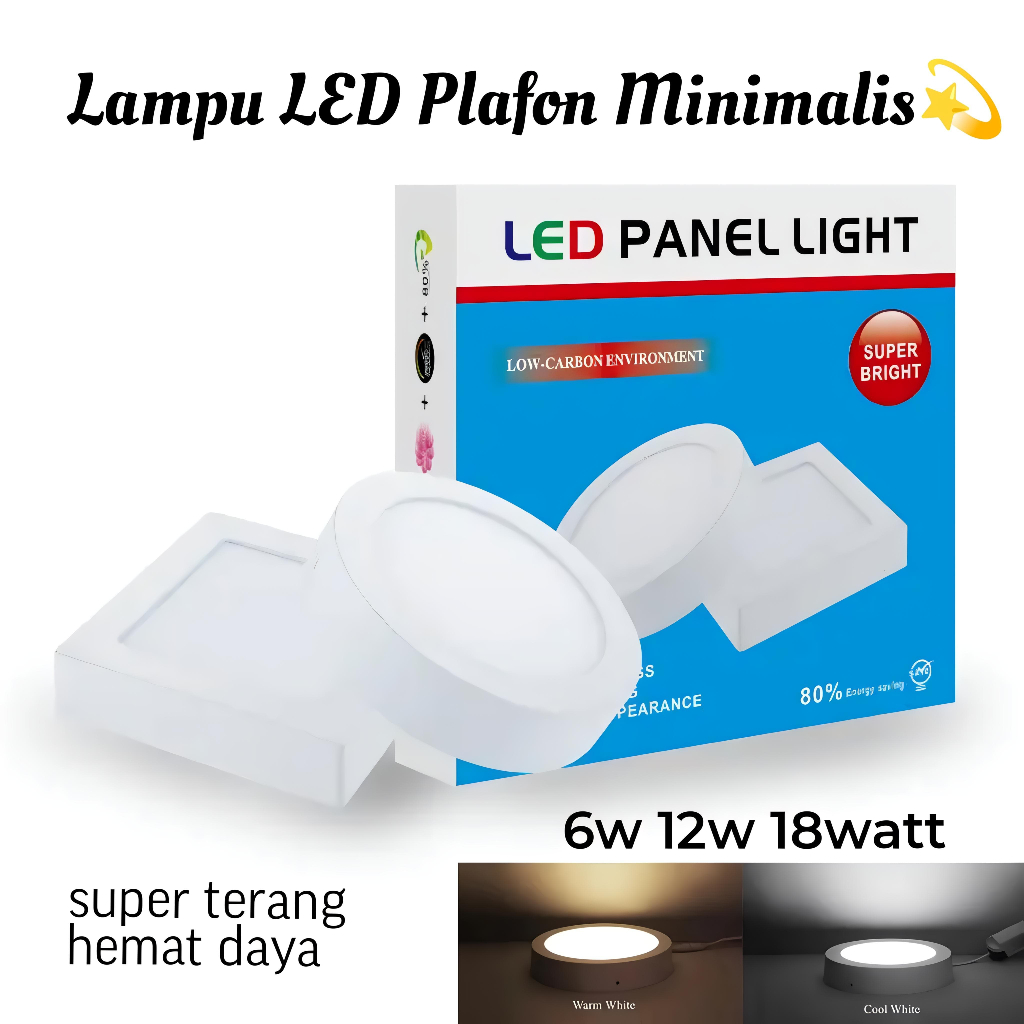 Jual Lampu Downlight 6W Outbow LED Panel BULAT OB 6 Watt Bundar Hias ...