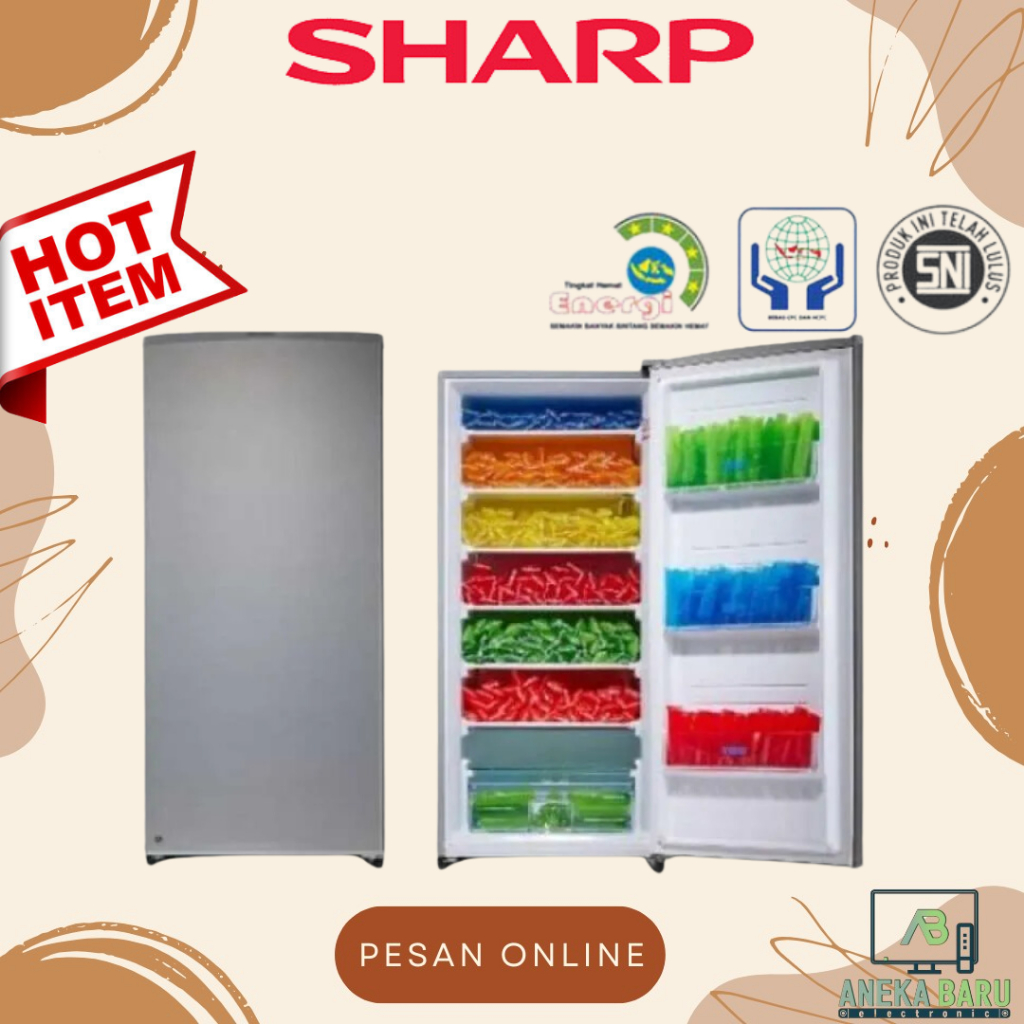 Jual [READY STOCK] Sharp Freezer Pendingin FJ-M189N SS / 189NSS / FJM ...