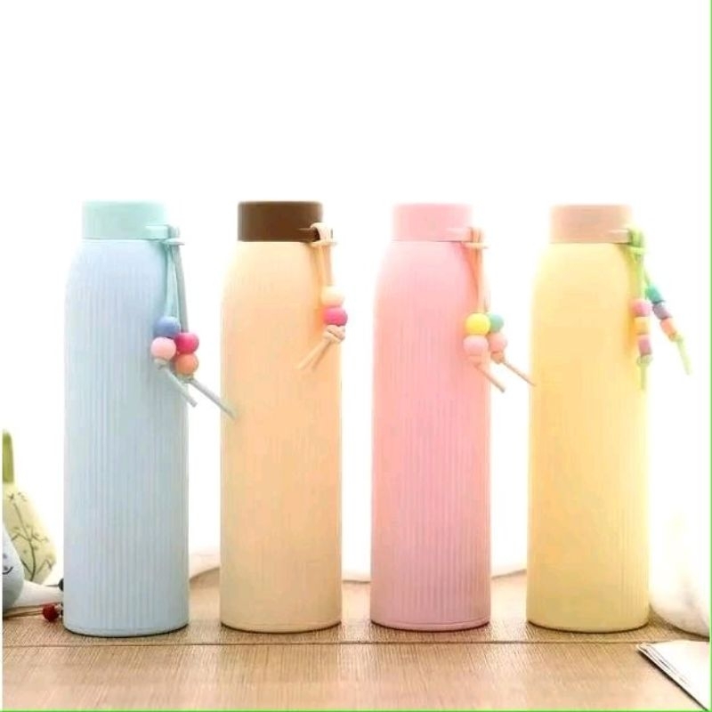 Jual B ( B107 ) BOTOL KACA MANIK BOTOL MACAROON 300ML TANPA DUS ...