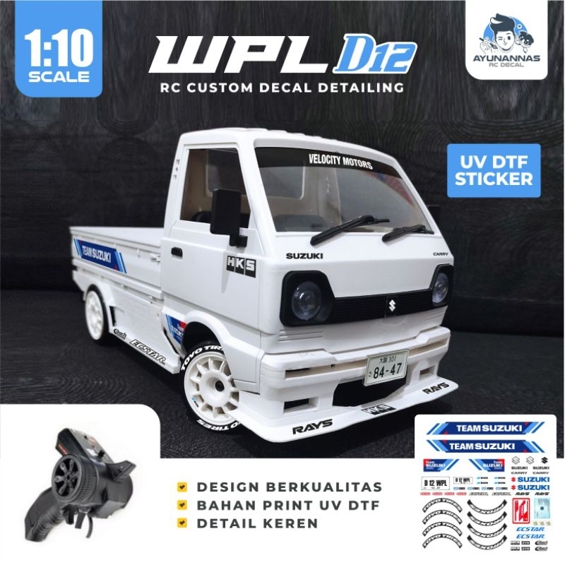 Jual WPL D12 detailing RC Custom Stiker Decal | Shopee Indonesia
