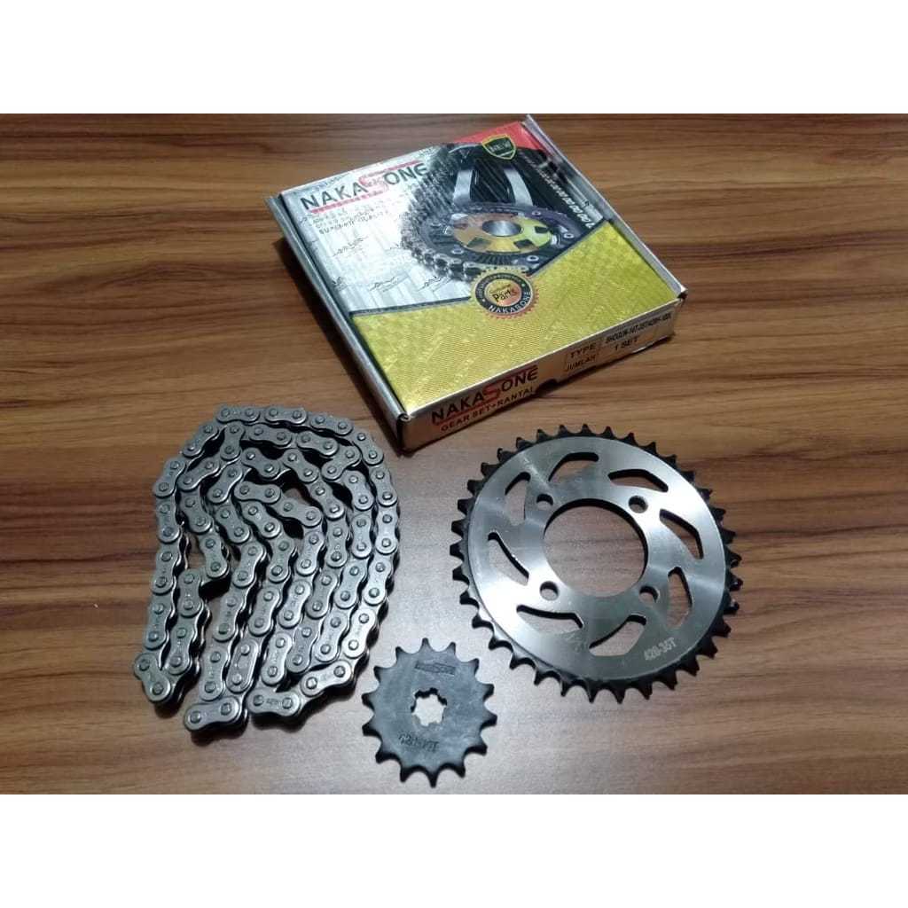 Jual GEAR SET GEAR PAKET GEAR DEPAN BLKNG RANTAI KLX 150 NAKASONE MURAH ...