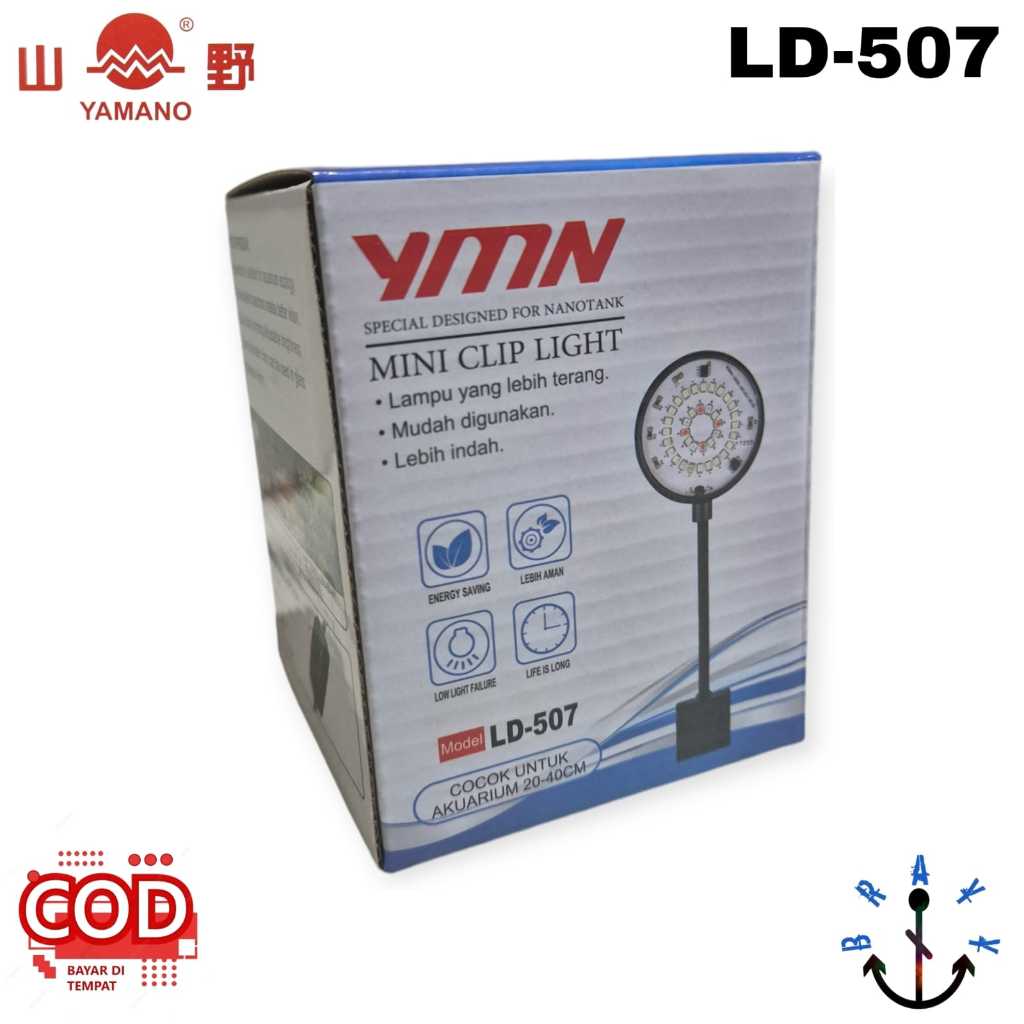 Jual Lampu LED Mini Clip Jepit Aquarium Aquascape Toples 3 MODE Yamano ...