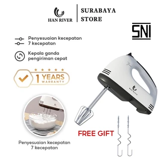 HAN RIVER  Mixer hand mixer HRDDQ01WT / Pengocok Telur Elektrik Multifungsi