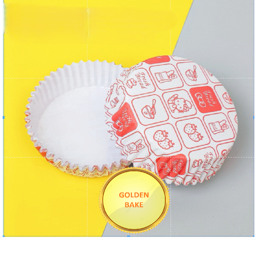Jual GBake 50pcs paper cup roti bulat 8cm BULAT KITTY / paper cup case ...