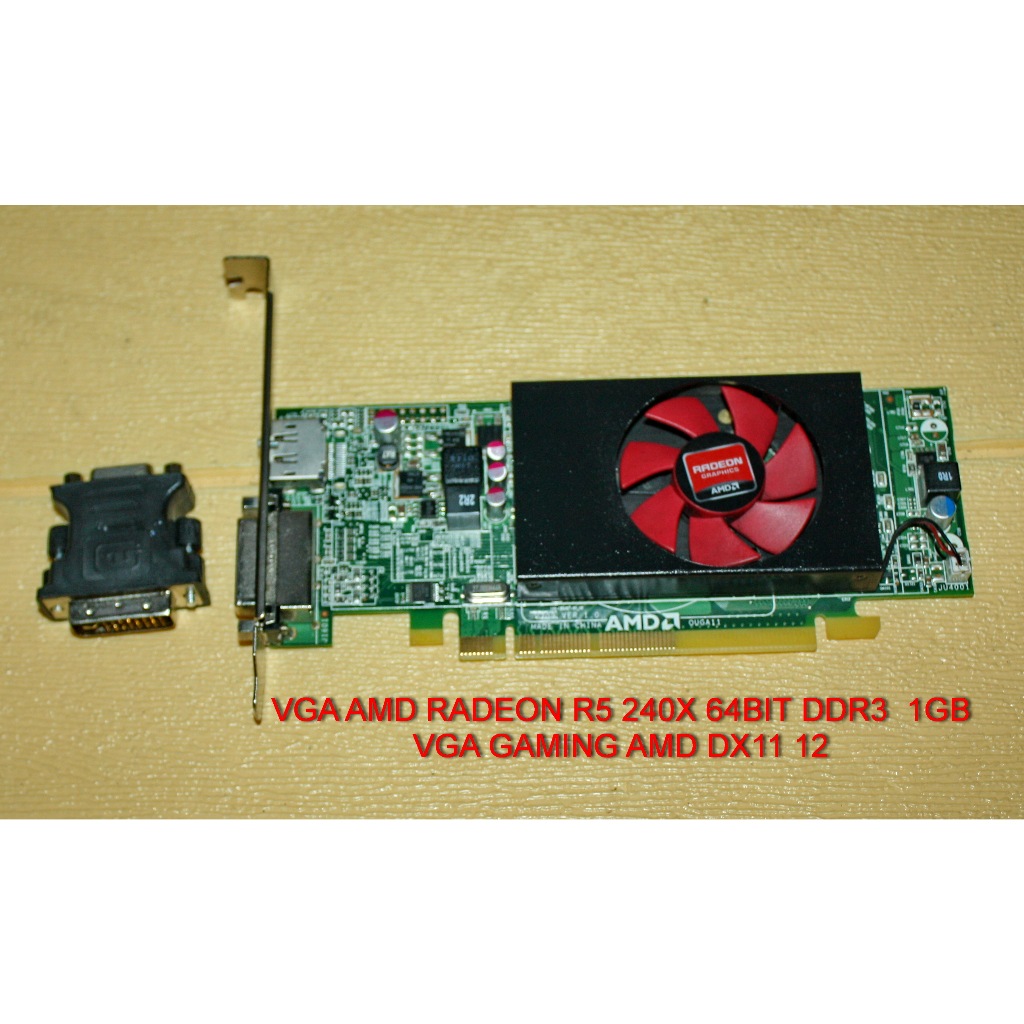 Jual VGA PCIE 1GB AMD RADEON R5 240 64BIT DDR3 1GB FOR PC STANDARD BISA ...