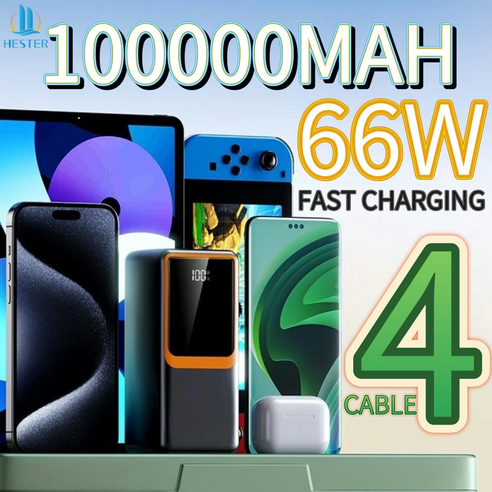 Powerbank 1000000mAh 20W USB-C Externer Batterie 4 USB Ladegerät Für 4 USB Powerbank