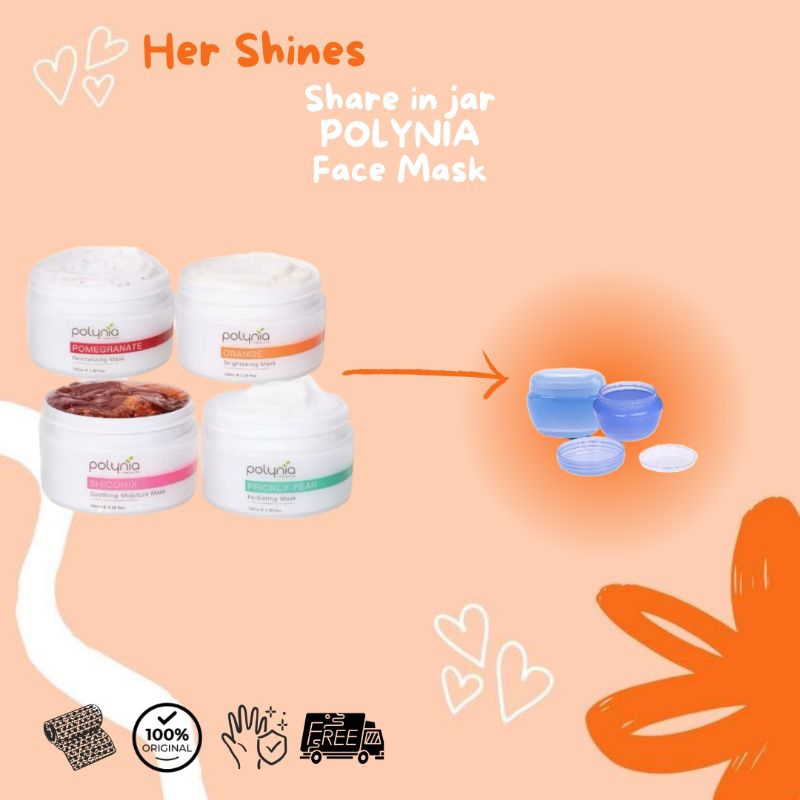 Jual Share in jar Mask Masker Pomegranate Prickly Pear Orange Shiconix ...