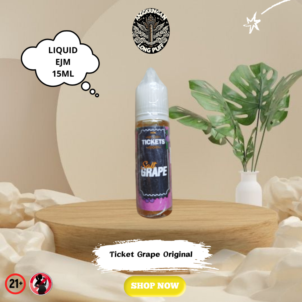 Jual Ejm Ticket Grape Original 15ml - Cukai 2024 | Shopee Indonesia