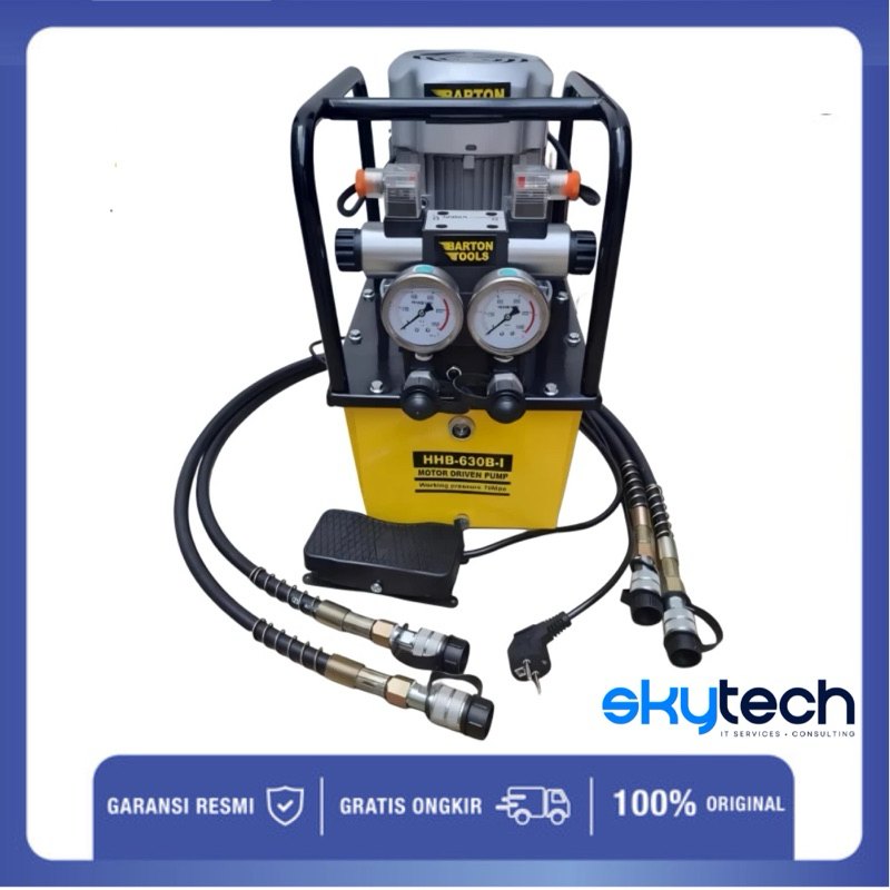 Single-acting hydraulic pump with solenoid valve (0.75kW/220V/8L) (B-6 - EZ-Tool