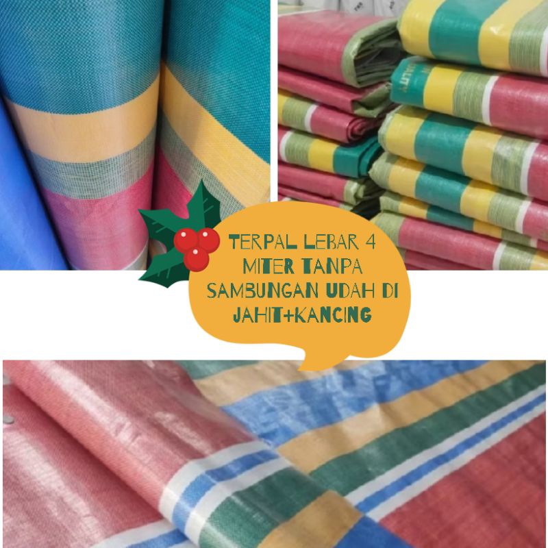Jual TERPAL TYPE A'20 LEBAR 4 MITER PLASTIK TERPAL | Shopee Indonesia