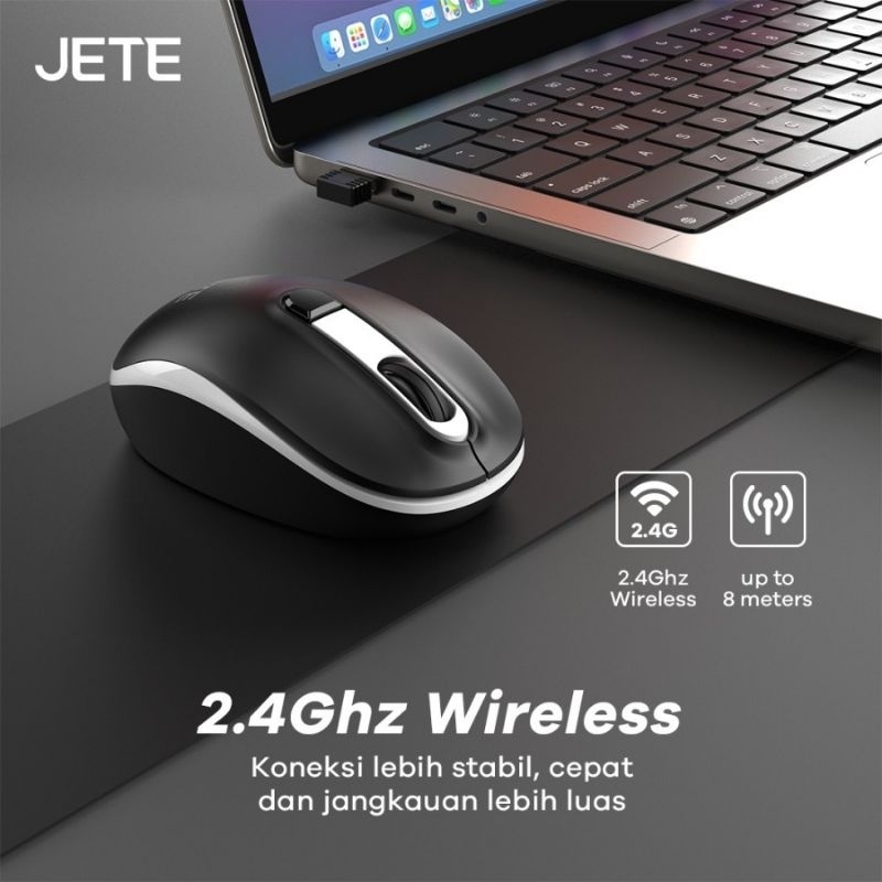 Jual Mouse JETE wireless MS101 with 3 Level DPI ergonomis Design ...