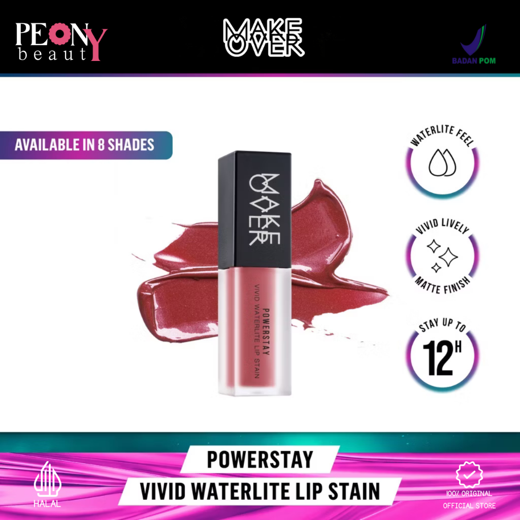 Jual PeonnyBeauty MAKE OVER Powerstay Vivid Waterlite Lip Stain ...