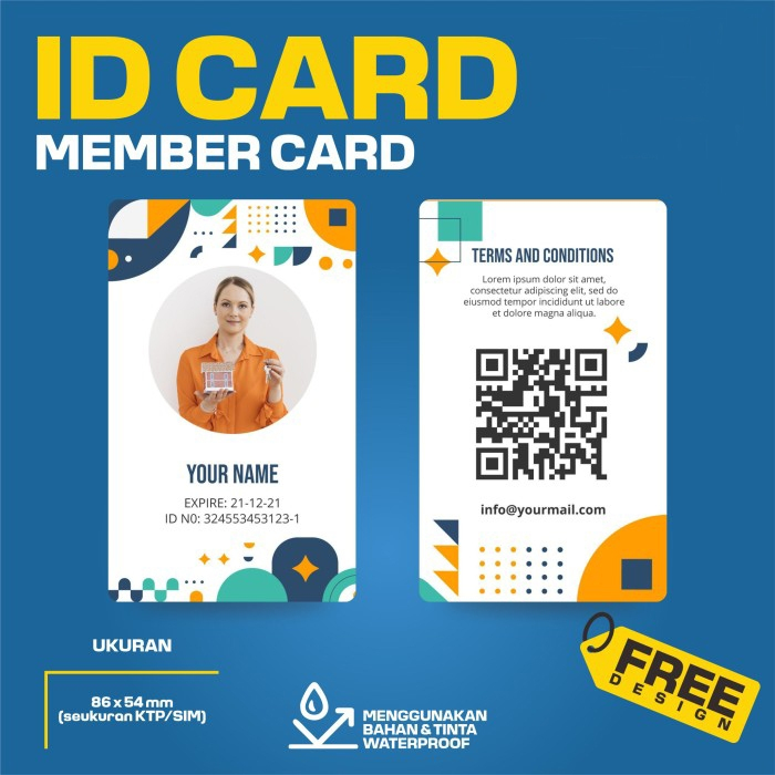 Jual Cetak Custom Print UV PVC, Name Tag, ID Card | Shopee Indonesia