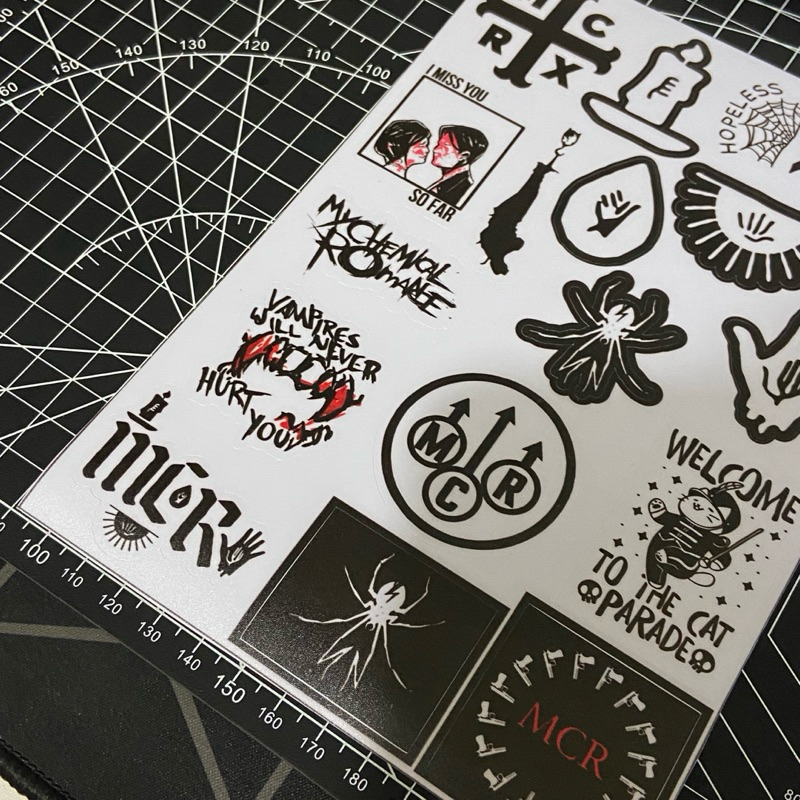 Jual stiker my chemical romance || sticker band mcr aesthetic | Shopee ...
