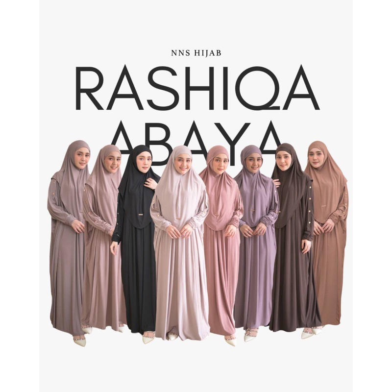 Jual RASHIQA ABAYA BY NNS HIJAB | abaya set bergo jersey korea premium ...