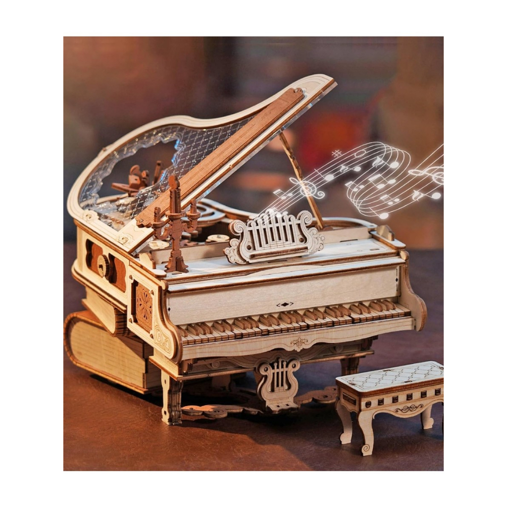 Jual ROKR Magic Piano Mechanical Music Box 3D Wooden Puzzle (READY ...