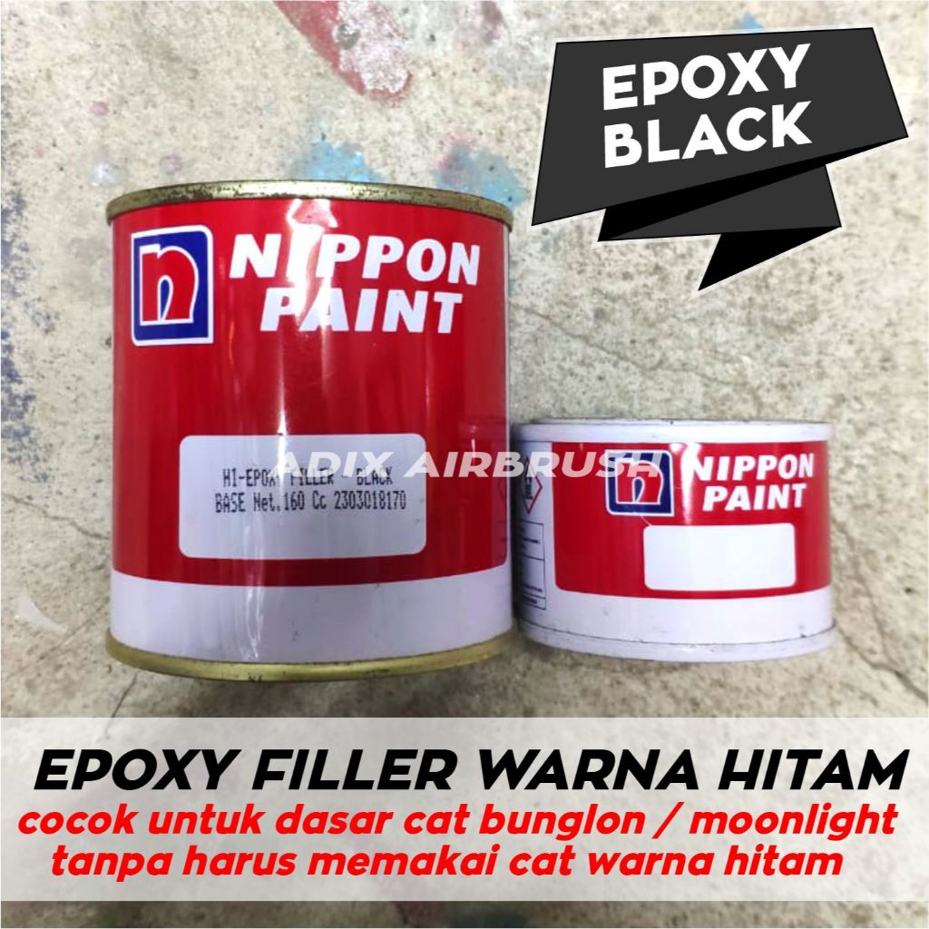 Jual EPOXY FILLER NIPPON WARNA HITAM 200ml | Shopee Indonesia
