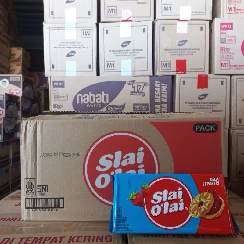 Jual slai olai rasa strawberry pack 1 kardus isi 20 pack(192 gram ...