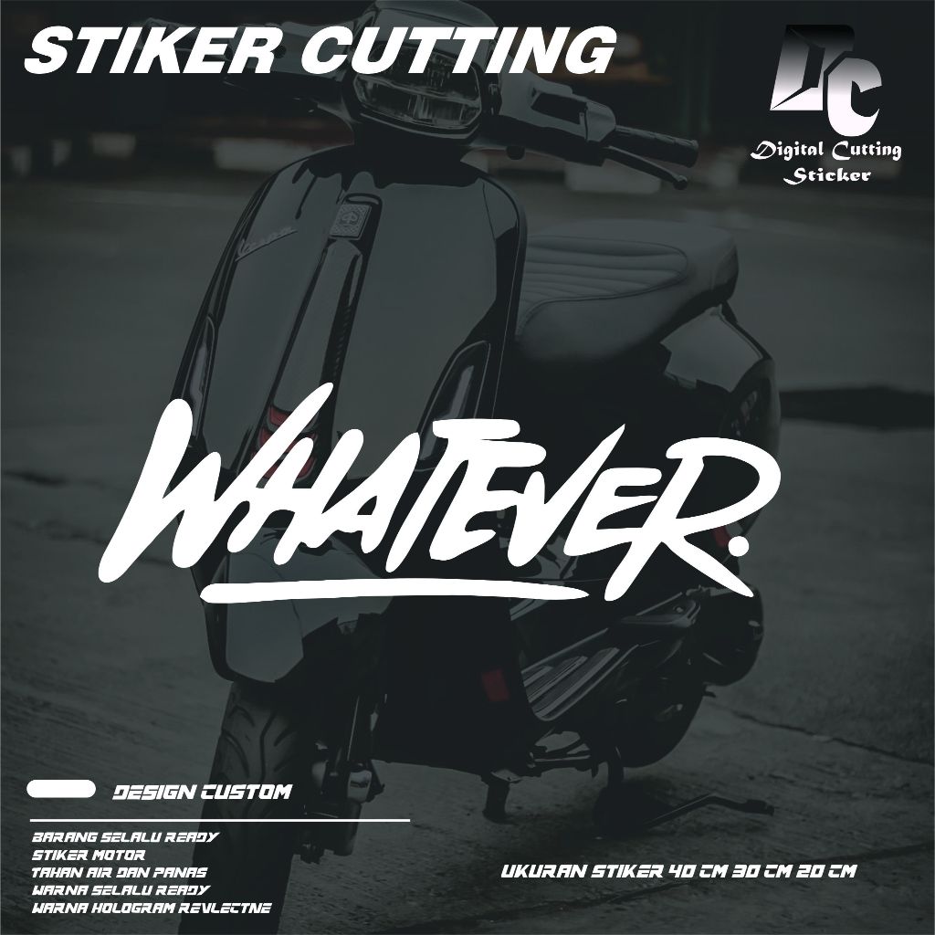 Jual STIKER/STICKER CUTTING WHATEVER. JDM CARS JAPAN STICKER | Shopee ...
