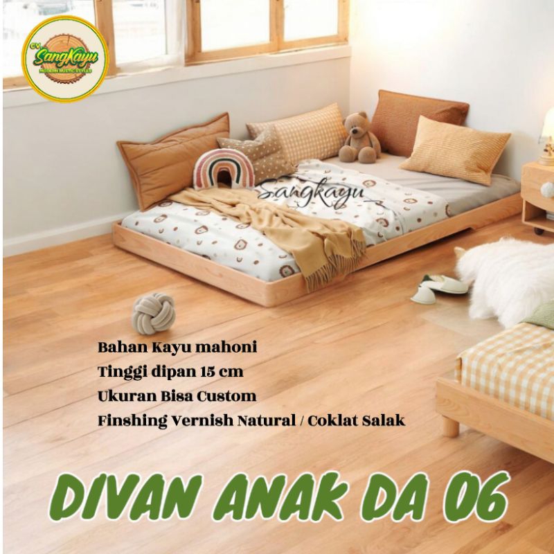 Jual Divan kayu anak DA 06 dipan anak minimalis elegan simple rangka ...