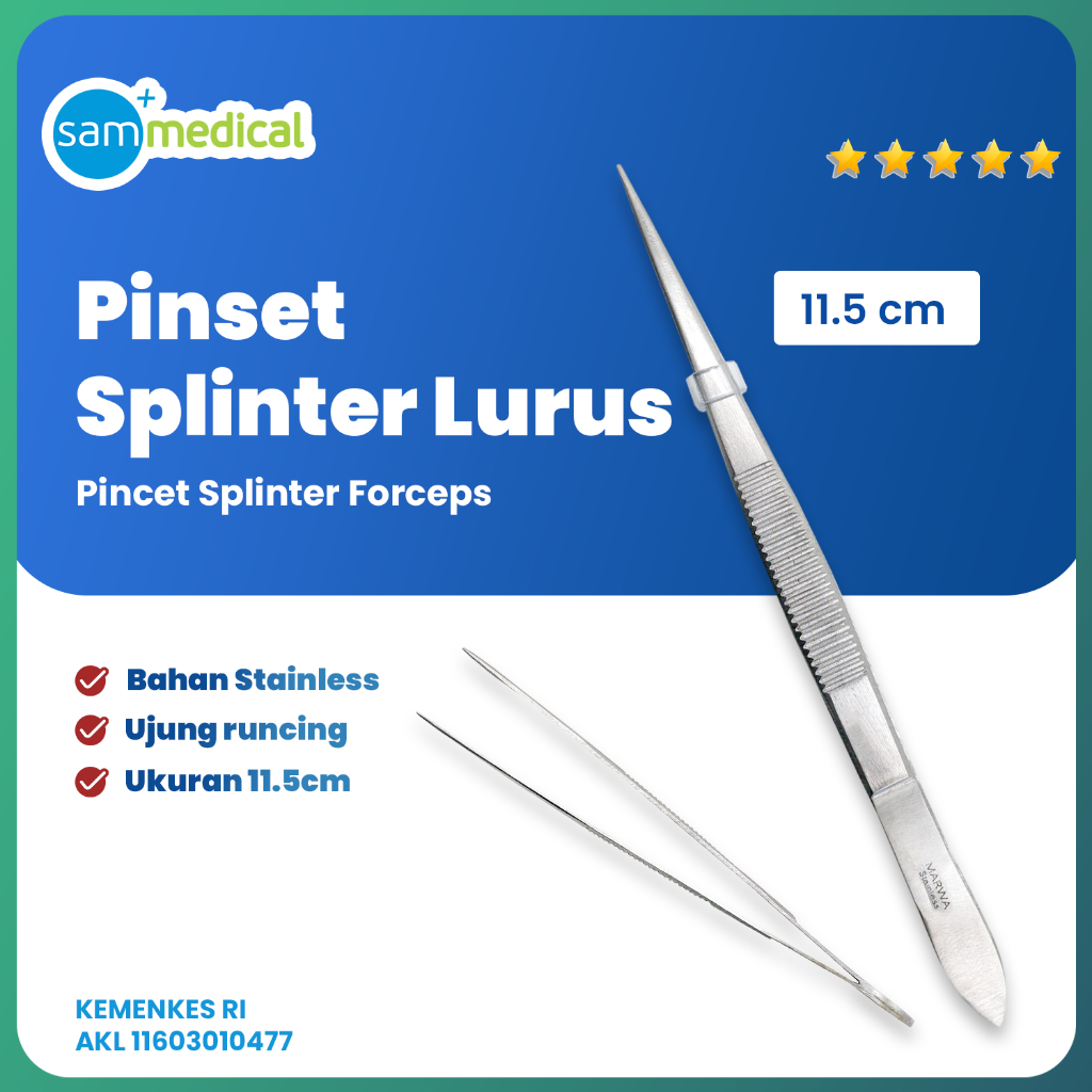 Jual MARWA Pinset Splinter Lurus / Pinset Laboratorium / Pinset ...