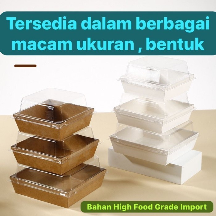 Jual Kotak Kue Roti Mika PERSEGI SAPI Box Hotdog Sosis Sandwich (Per 10 ...