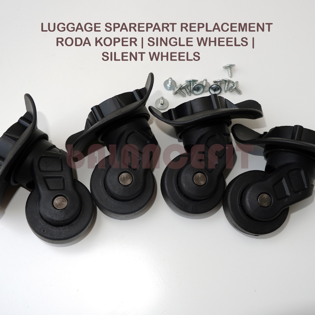 Jual Roda Koper Single Utuh Wheel 360 derajat putar | 1 set isi 4 pcs ...