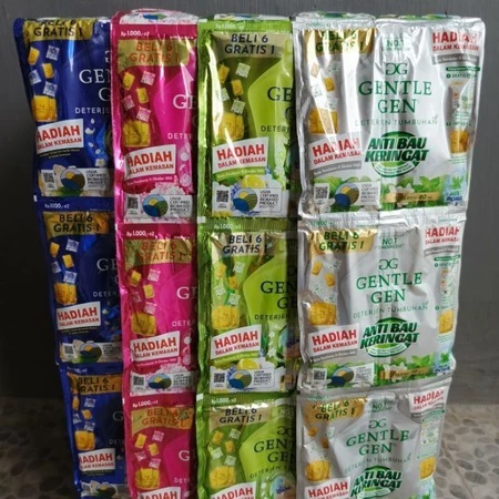 Jual (Renceng 14 Sachet) Gentle Gen Detergen Cair 80ml | Shopee Indonesia
