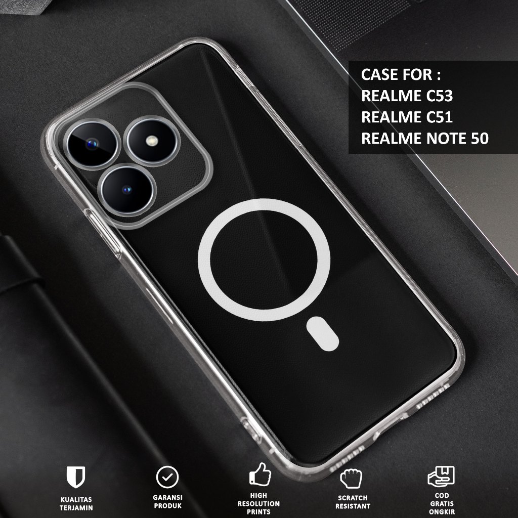 Jual Case REALME NOTE 50 - REALME C51 - REALME C53 - Motif MAGSAFE ...