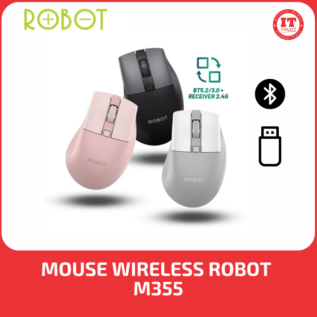 Jual MOUSE WIRELESS ROBOT M355 SILENT | Shopee Indonesia