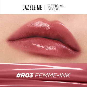 Dazzle Me Ink Gloss Lip Tint Liptint Watery Ink Gel Moist Hydrating Glossy Plumpy Finish Stained