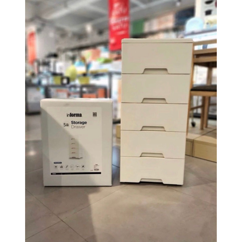 Jual Drawer 5 susun informa/lemari ivy informa/lemari putih informa ...