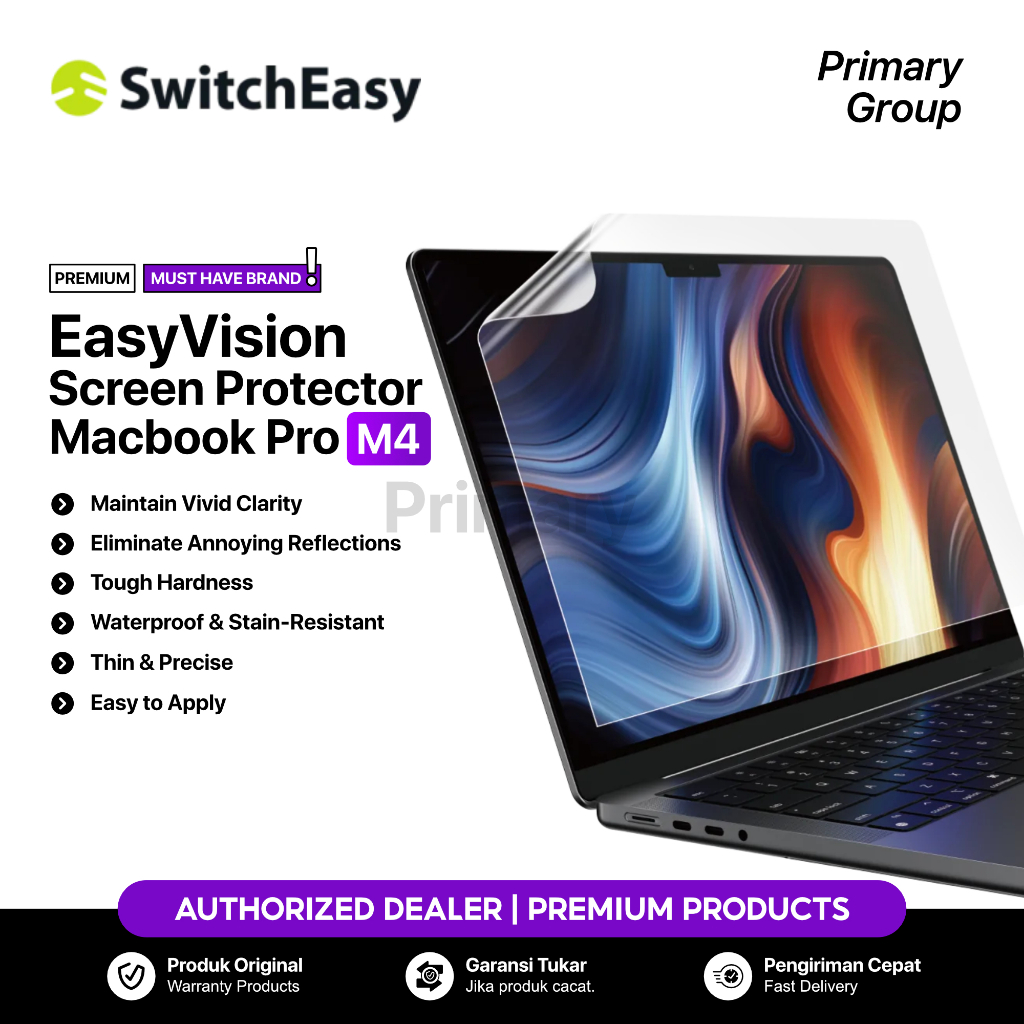 Jual Screen Guard Macbook Pro M4 14 16 Inch SWITCHEASY EasyVision Ultra ...