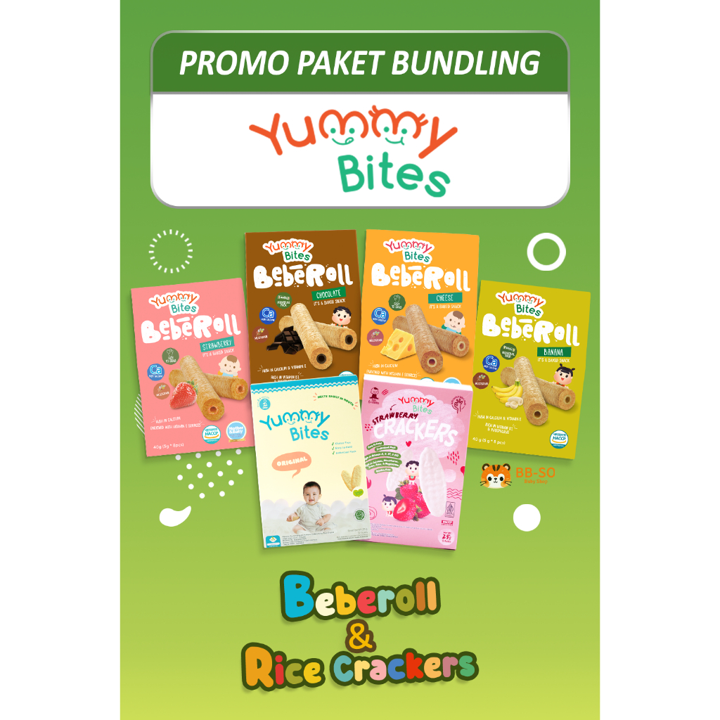 Jual Yummy Bites [BUNDLING] - Beberoll All Variant / Rice Cracker All ...