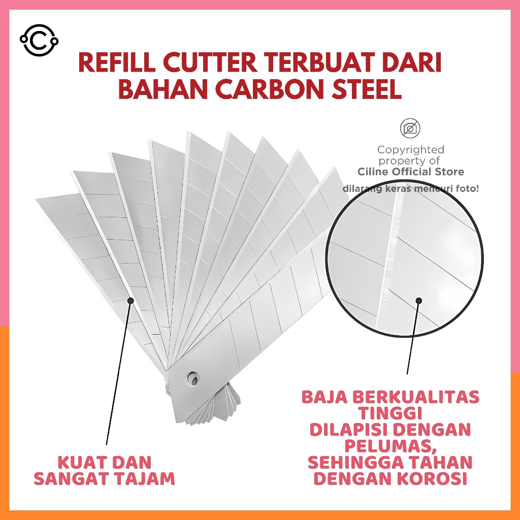 Jual Isi Cutter Besar L-150 HARGA(1pcs) Original Kuat dan Tajam ...